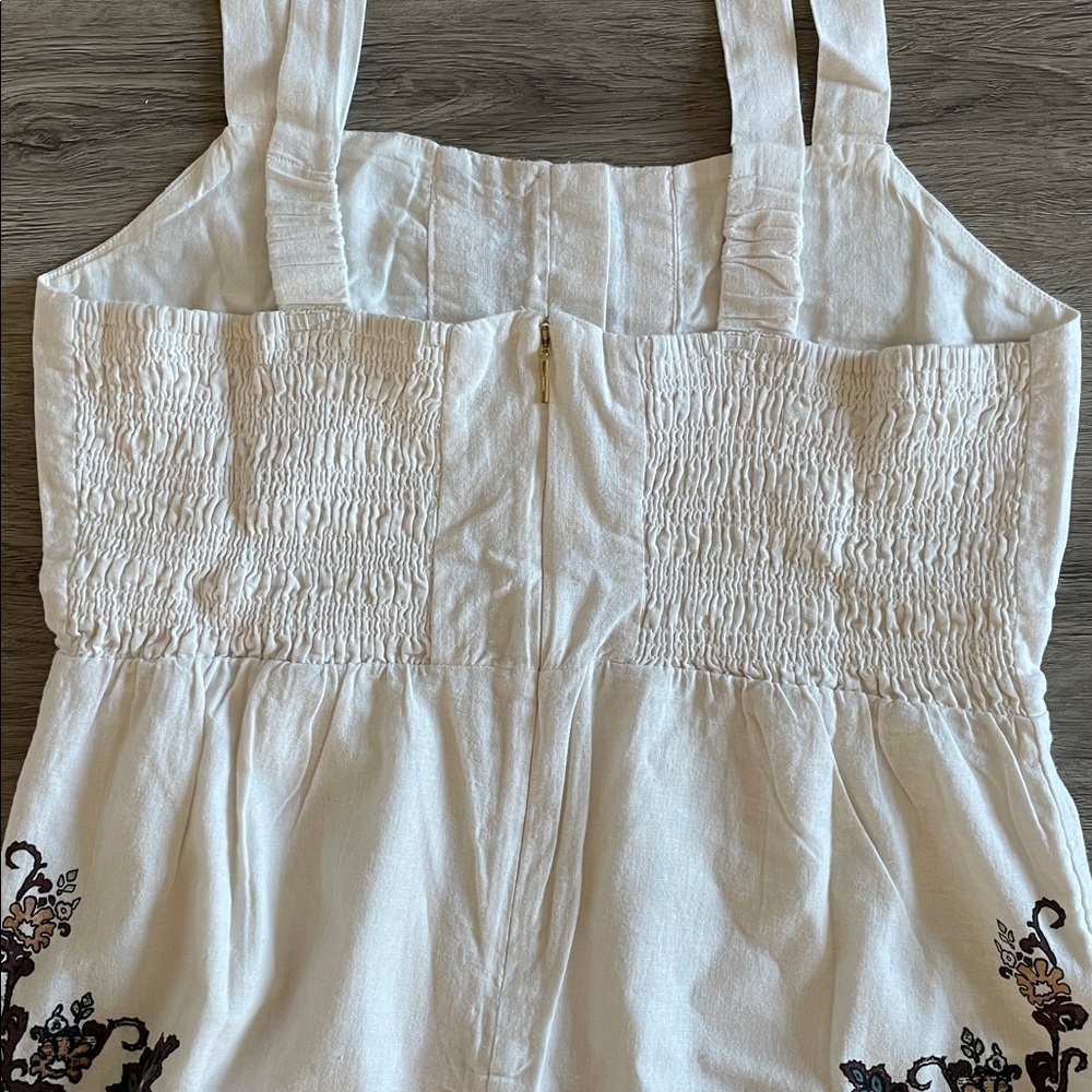 Cleobella Dress Jolene Veneto Paisley Ivory Ankle Indie Cotton Midi Dress L - Picture 7 of 10